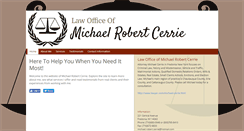 Desktop Screenshot of michaelcerrielaw.com